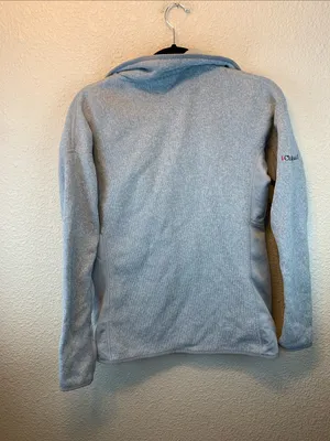 Patagonia women’s grey zip up sz M outdoor nursing camping hiking PE teacher * thumbnail 4