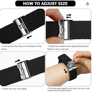 Apple Watch Black Braided Nylon Band thumbnail 10