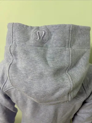 Lululemon Heathered Lavender Dusk Light Purple Cotton Scuba Hoodie size 6 thumbnail 10