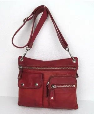 Vintage Fossil Soft Leather Sutter Crossbody Bag Women’s Everyday Purse Pink thumbnail 1