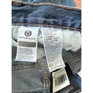 Levi’s Premium 501 Skinny High Rise Jeans Women’s 24x28 Blue Distressed Raw Hem thumbnail 10