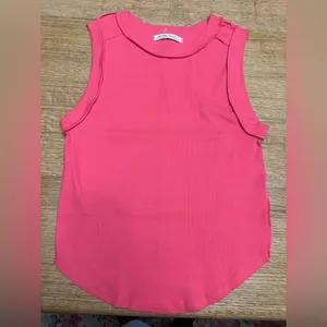 We The Free PeopleNWOT Kate Tank red/pink sz XL 16" ptp thumbnail 2