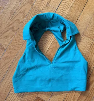lululemon athletica Green Sleeveless Collared Sports Bra thumbnail 1