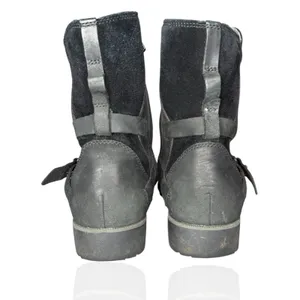 Teva 9.5 De La Vina Dos Black Leather Suede Waterproof Zip Up Buckle Boots‎ thumbnail 6
