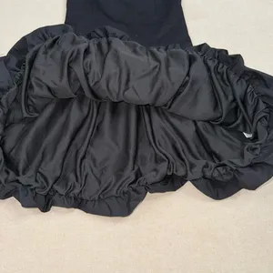 GLG Good Luck Gem Mini Dress Womens XS Black Halter Drop Waist Bubble Hem thumbnail 5