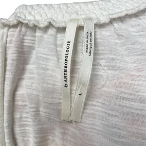 Anthropologie Annie‎ Top Embroidered Off The Shoulder Blouse White Size Large thumbnail 9