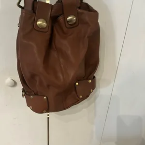 Kooba Brown Leather Bucket Bag with gold hardware thumbnail 5
