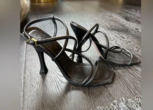 SCHUTZ Elegant Black Strappy Heels thumbnail 5