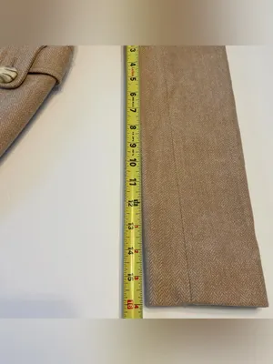 Magaschoni Trench Coat. Wool blend. Button Close. Lined. Herringbone. thumbnail 10