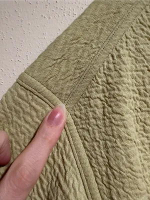 Lululemon Textured Crewneck Pullover Cropped 3/4 Sleeve Sweatshirt Dew Green 4 thumbnail 9