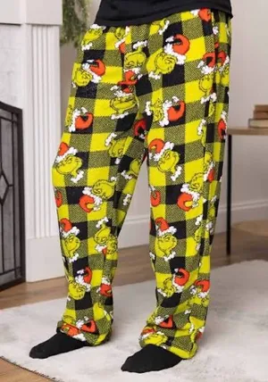 Christmas grinch lounge pajama pants thumbnail 1