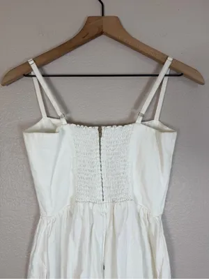 Reformation Tori Linen Dress White size 4 $249 Button Down Sundress thumbnail 14