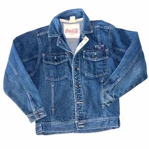 Coca Cola Vintage Trucker Denim Jean Jacket size Medium thumbnail 1