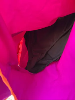 Xersion Women's Purple Athletic Shorts with Orange Trim thumbnail 3
