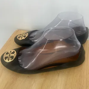 Tory Burch Black Loafers with Gold Emblem thumbnail 2