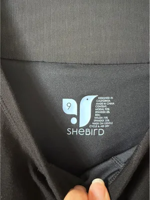 Shebird Tunic Tank Bra Dress Black Size 9 / XXXL Casual Comfy Neutral Athleisure thumbnail 5