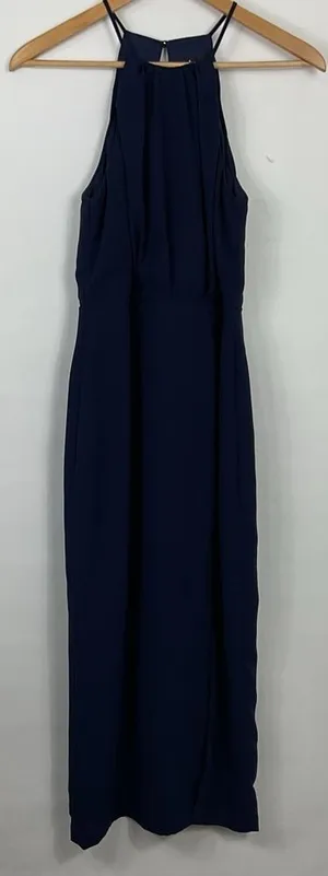 Lulus Navy Blue‎ Sleeveless Midi Dress Size Small thumbnail 1