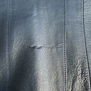 East 5th Women’s 100% Leather Jacket blue medium moto y2k retro fitted thumbnail 13