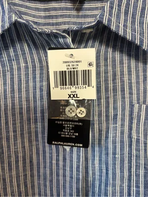 NWT Ralph Lauren Women’s Shirt Relaxed Fit Pinstripe 100% Linen Pinstripe Button thumbnail 6