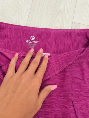 Etonic Women's Athletic Golf Skort Built-in Shorts Pleated Purple S thumbnail 3