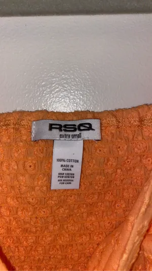 tillys orange floral top thumbnail 3