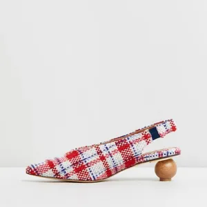 Jaggar Sheric Check Pump Red Size 5 thumbnail 2
