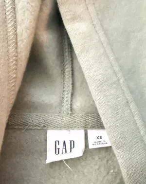 Gap Mini Logo Hoodie Relaxed Cropped hoodie desert sage green XS thumbnail 5