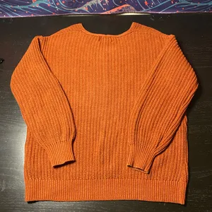 Old Navy Women's Crew Neck Sweater - Vibrant Orange thumbnail 5