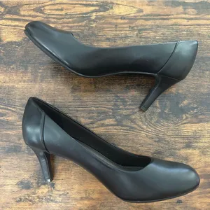 🦋 Time and Tru Black Heels Classic Office Formal Neutral Basic 10 thumbnail 4
