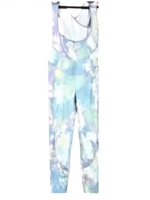Free People Movement cloud print babydoll cotton jumpsuit New! thumbnail 3