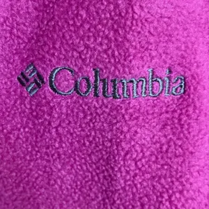Columbia Womens XL Fleece Jacket Full Zip Colorblock Pink Grey Outdoor Layer thumbnail 10
