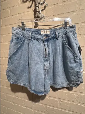 Free people jean shorts Denim Blue Women's NEW we the free thumbnail 4