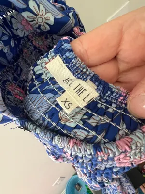 Abel the Label Bluebell Floral Halter Tie Back Full Skirt Maxi Dress XSmall thumbnail 16