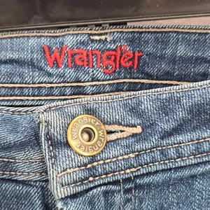 Wrangler Blue Straight Western Womens Classic Regular Denim Pants Jeans 12M‎ thumbnail 7