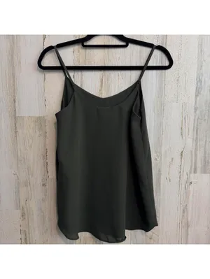 Hippie Rose Women’s Small Olive Green V-Neck Cami Tank Top thumbnail 3