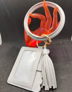 Francesca’s Scallop Card Case gray thumbnail 1