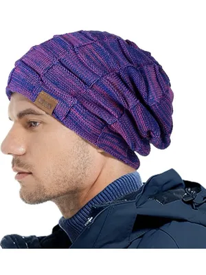 REDESS Beanie Hat Bundle Of 2 for Men and Women Winter Warm Hats Knit Slouchy thumbnail 12