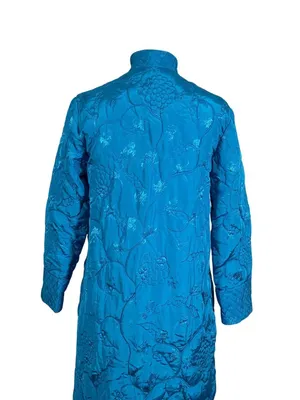Vintage Oriental Qipao Tang Cheongsam Long Coat Size 34 US Small thumbnail 7