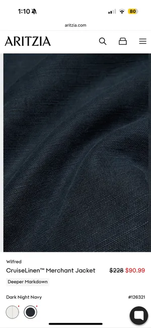 Aritzia Wilfred Cruiselinen™ Merchant Jacket thumbnail 10