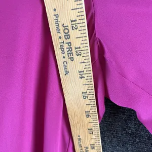 Banana Republic Fuchsia Pink Wide Leg Palazzo Pants Slits Pockets Size Large thumbnail 9