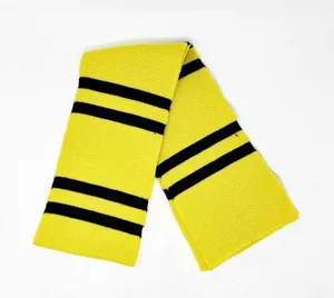 Hot Topic [Harry Potter] Wizarding World Hufflepuff Yellow Striped Scarf Hogwarts Cosplay thumbnail 2