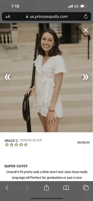 Princess Polly White Dress thumbnail 5