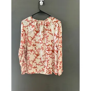 Old Navy Womens Floral‎ Peasant Blouse Terracotta Cream M Peasant Light Boho thumbnail 4