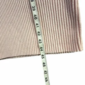 Hatch Lydia Sweater Dress Women 4 Pink Rib Knit Bump Friendly Feminine Maternity thumbnail 9