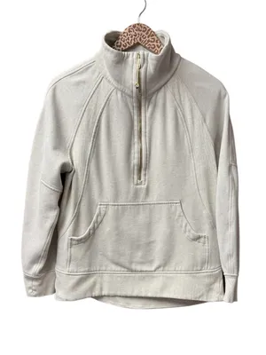 Lululemon Scuba Oversized Funnel Neck Half 1/2 Zip Sweatshirt Long Gold XS/S thumbnail 3