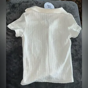 Princess Polly Stephany Knit Top in White Size 4 New with tag thumbnail 9