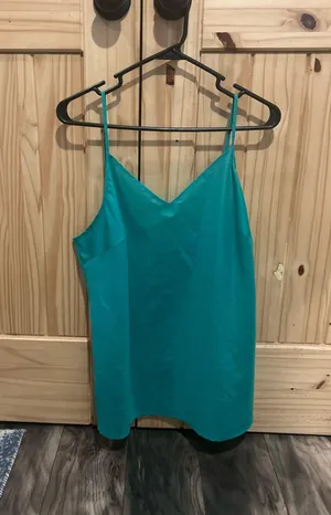 Green/Blue Tank Top Green Size 1X thumbnail 1