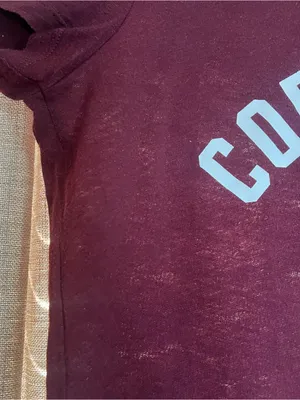 Y2K PINK Victoria's Secret Women's 'Coffee First' Deep Wine Tee Size Large thumbnail 4