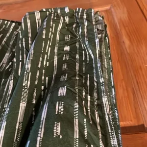 Anthropologie porridge 100% rayon green / white maxi dress size xsmall. thumbnail 5