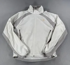 The North Face Flight Series Womens Jacket White Grey Zip Windbreaker Medium thumbnail 1